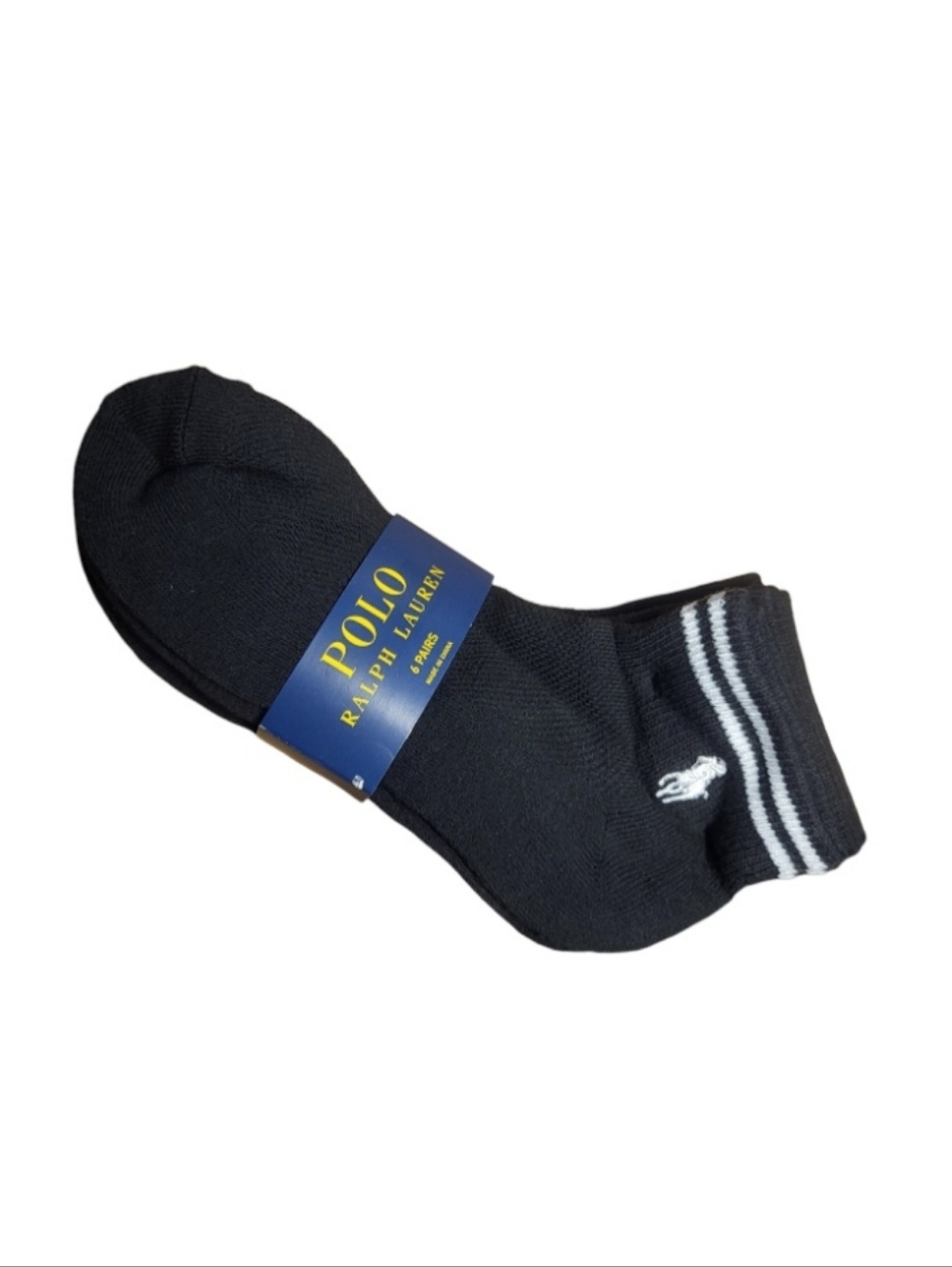 NEW Polo Ralph Lauren Women's Black Quarter Socks